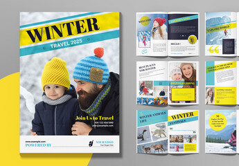 Winter Travel 2025 Template Magazine