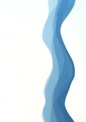 Naklejka premium Abstract Blue Wave: Fluid Design Background