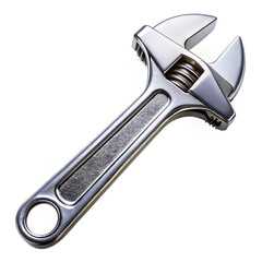 Adjustable Wrench Tool Isolated on White Background