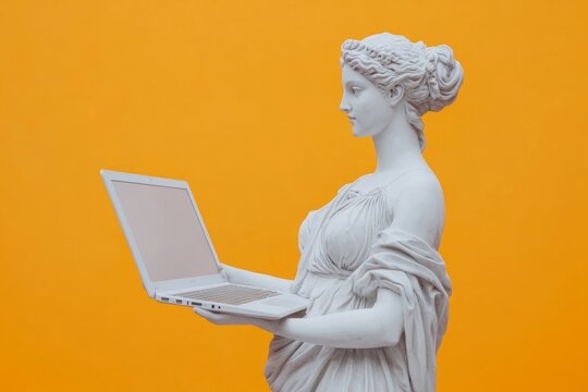 Ancient Muse with Modern Technology - Powered by Adobe