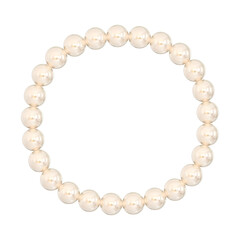 Obraz premium 3D Pearl Frame with Elegant Decorative Design