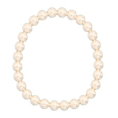 3D Pearl Frame with Elegant Decorative Design