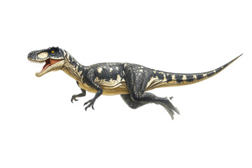 Obraz premium PNG Image of A Carnotaurus mid-run
