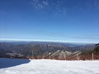 Obraz premium Snowy mountain peak in Korea