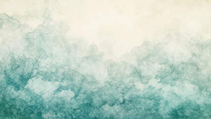 Abstract horizontal watercolor background. Hand drawn vector texture. Brush stroked painting pastel color watercolour