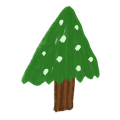 Christmas Tree cute drawing