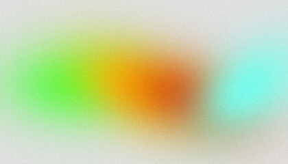 Retro pastel colors grainy gradient background. Abstract green blue orange white color soft noisy gradient texture, vibrant color flow, glowing, shine, bright, backdrop