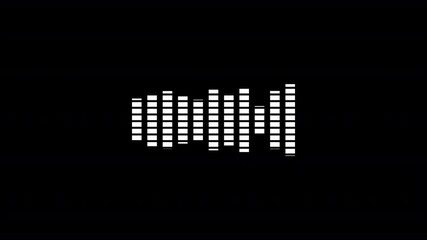 Podcast microphone audio sound waveform animation with alpha channel, Animated sound waveform spectrum motion graphic animation 4k, Voice chat, Voice mail, Speech waves animation