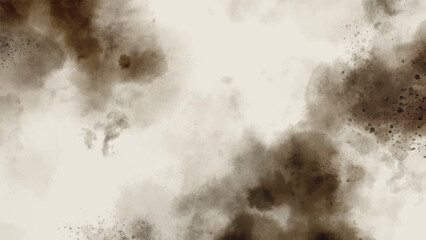 Abstract horizontal watercolor background. Hand drawn vector texture. Brush stroked painting pastel color watercolour