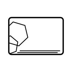 Minimalist Black and White Icon Illustration