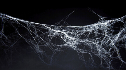 Abstract dark halloween creepy cobweb spiders web with a black background cobweb texture for halloween
