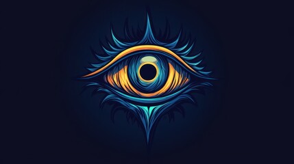 Obraz premium Abstract Eye Illustration