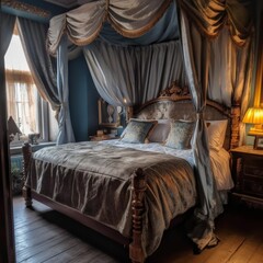 Curtained Sanctuary: The Sleepy Victorian Room"