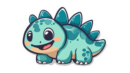 Fototapeta premium A super cute baby Stegosaurus