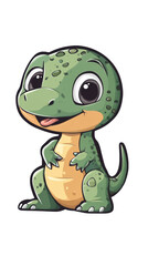 Fototapeta premium A super cute baby T-Rex