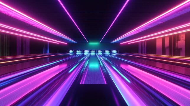 Neon Bowling Alley