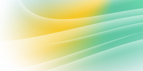Abstract green curve background. Fluid shapes composition. Vector illustration