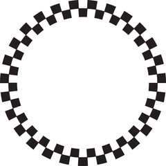 Circle Checkered Border ELement