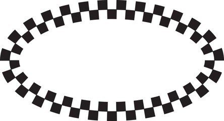 Ouvak Circle Checkered Border ELement