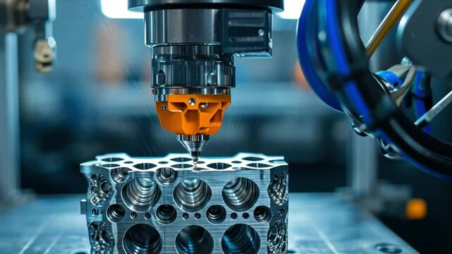 3D printing combined with robotics manufacturing complex components for industrial applications