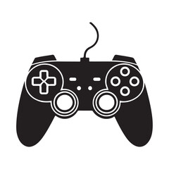 video game controller, black silhouette