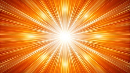 Obraz premium Abstract Radiating Light Burst with Warm Orange Hues and Glowing White Center