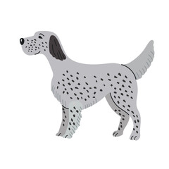 English setter icon clipart avatar logotype isolated illustration