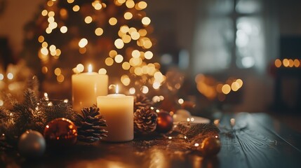 Cozy Christmas Candlelight