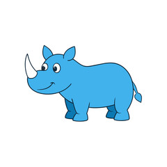 Rhino cartoon vector