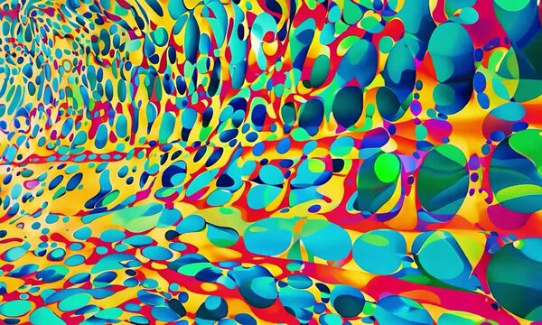 Optical abstraction with visual perception, illusory effects, and the manipulation of optical illusions.