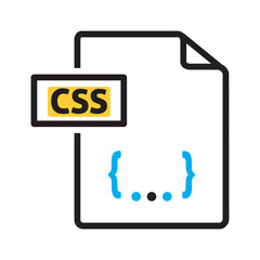 Vector multicolor icon for Css