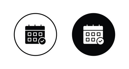 Calendar icon set vector illustration