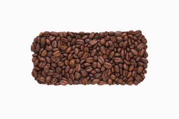 焙煎したコーヒー豆を俯瞰から撮影