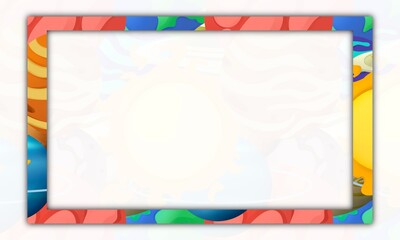 planets background design. presentation and power point design concept with typography space area. solar system, space, astronomy, and education themes