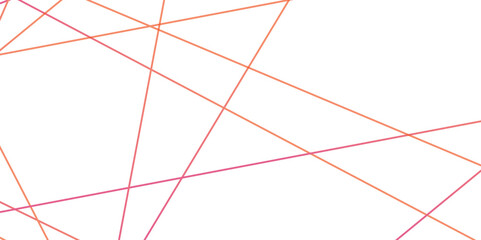 Abstract geometric orange and pink luxury colour line pattern on white background.Vector illustration.