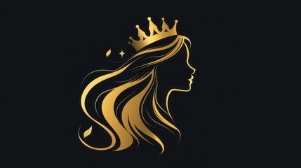 Golden Crown Silhouette