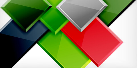 Square shape color abstract geometry. Vector Illustration For Wallpaper, Banner, Background, Card, Book Illustration, landing page