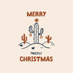 Merry Prickly Christmas Cactus Design