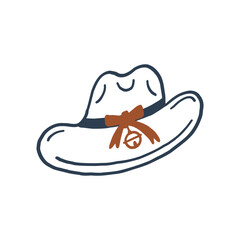 Stylish Cowboy Hat Illustration
