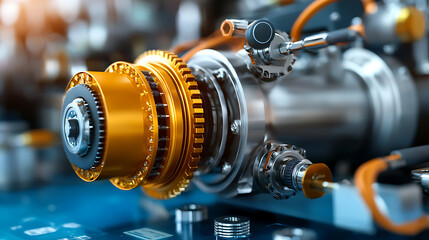 Technician calibrates control panel with precision in industrial environment