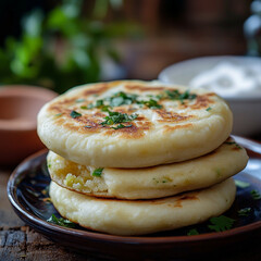 stack of pancakes on a plate