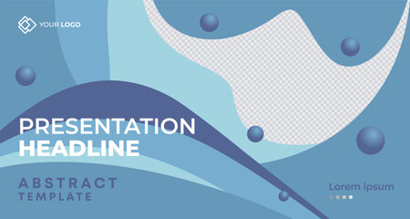 Creative Business Presentation Slides Template. Modern Company Profile Brochure Cover Design. Geometric Annual Report, Conference Event Invitation Template, for Flyer, Website Slider, Landing Page