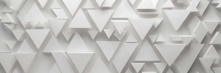 Fototapeta premium A white background with many triangles