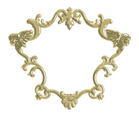 Luxury classic gold Vintage frame. 