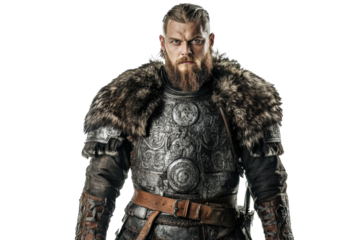 Viking standing in full armor