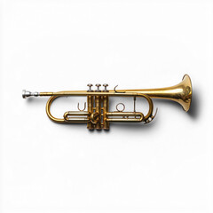 Obraz premium Brass full view isolated on transparent background