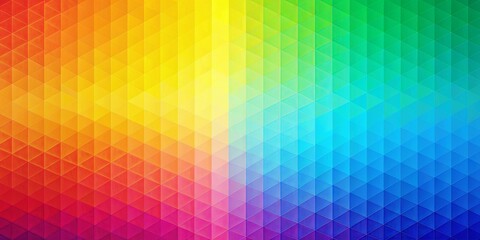 Abstract Vibrant Geometric Pattern with Horizontal Color Gradient and Triangular Shapes