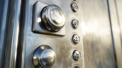 Digital Keypad with Soft Shadows on a White Backdrop