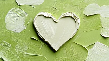 Creative heart symbol art abstract design minimalist style calm environment close-up view affectionate concept