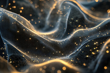 Galaxy of musical notes, music and space concept